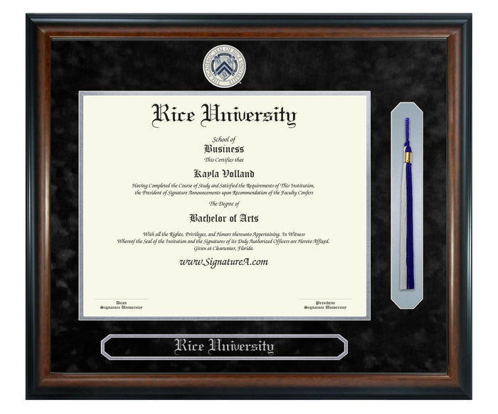 Rice University Diploma Frame (SNT)