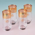 Royal Garden 24K Gold Tall Glasses 375ml | Set of 4