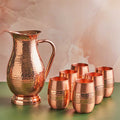 Royal Mughlai 7-Piece Pure Copper Jug Set 2 L