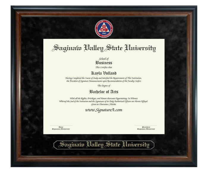 Saginaw Valley State University Diploma Frame (SN)