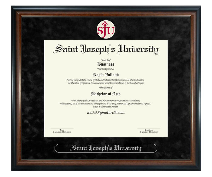 Saint Joseph's University Diploma Frame (SN)