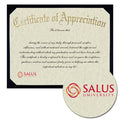 Salus University Certificate of Appreciation