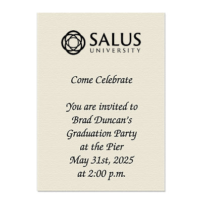 Salus University Personal Notecard