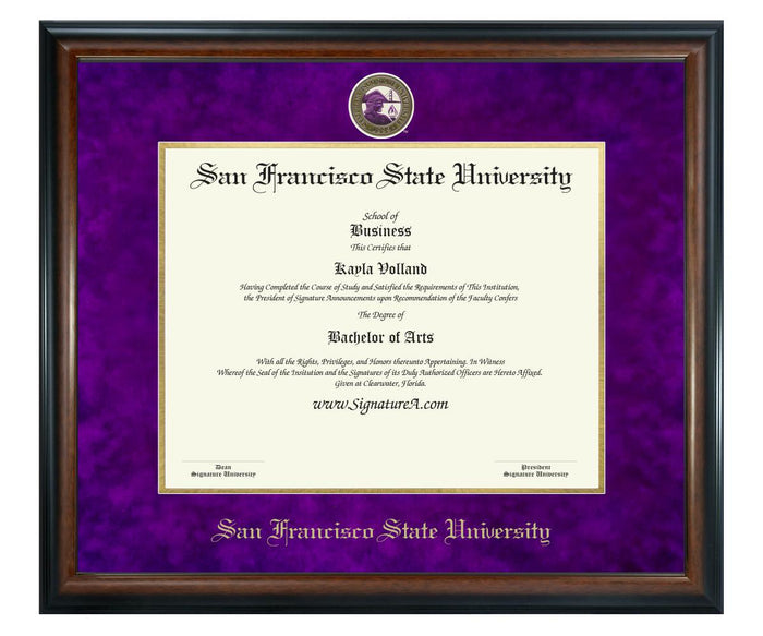 San Francisco State University Diploma Frame (SN)