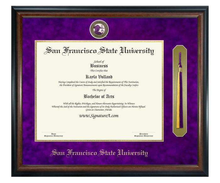 San Francisco State University Diploma Frame (SNT)