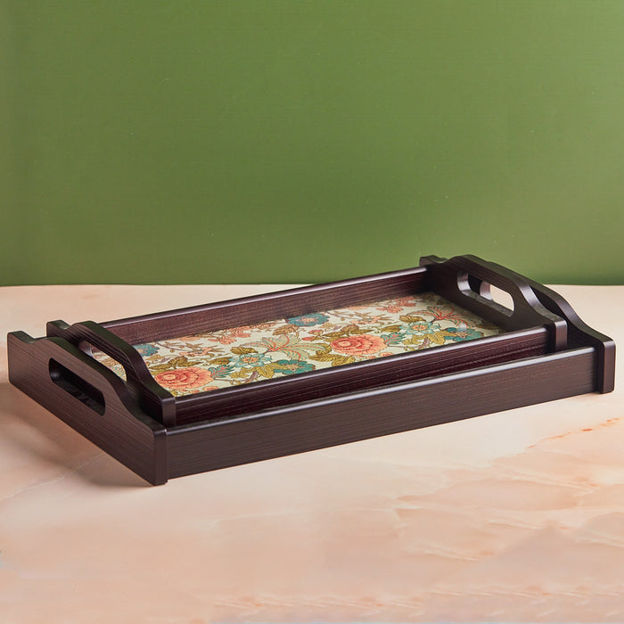 Set of 2 | Floral Opulence Tray