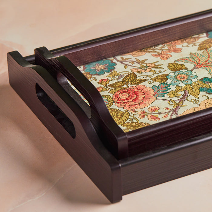 Set of 2 | Floral Opulence Tray