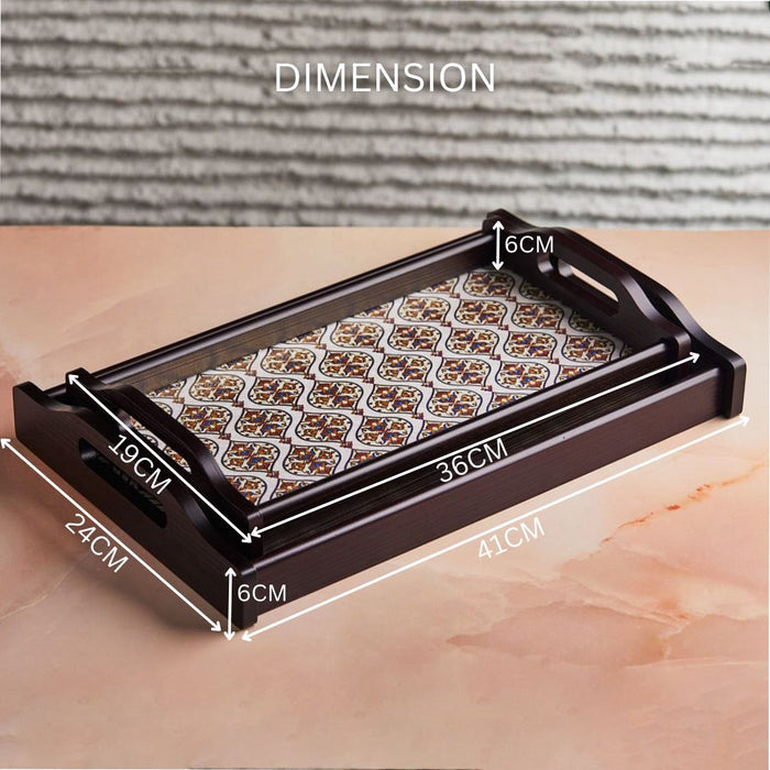Set of 2 | Heritage Mosaic Elegance Tray