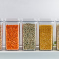 Set of 4 Airtight Food Storage Containers – 2.4 L with Transparent Lids