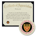Seton Hill University Certificate of Appreciation
