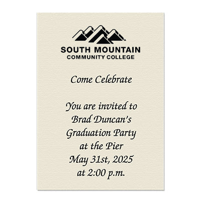 South Mountain Community College Personal Notecard