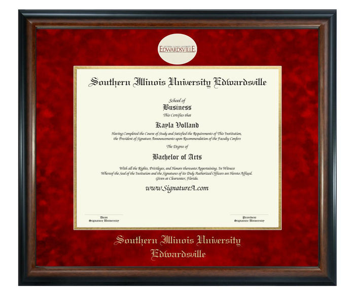 Southern Illinois University Edwardsville Diploma Frame (SN)