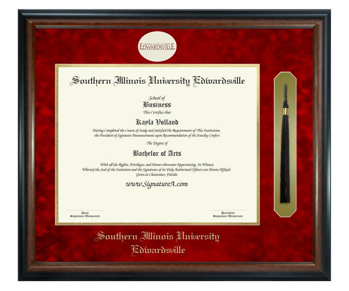 Southern Illinois University Edwardsville Diploma Frame (SNT)