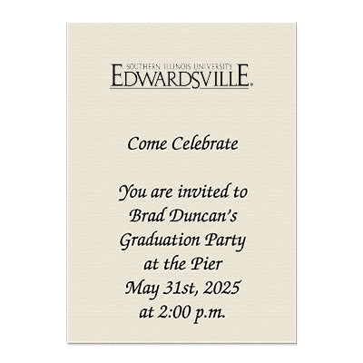 Southern Illinois University Edwardsville Personal Notecard