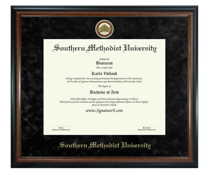 Southern Methodist University Diploma Frame (SN)
