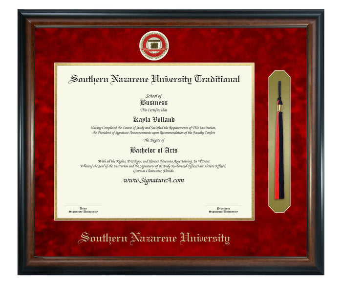 Southern Nazarene University Traditional Diploma Frame (SNT)