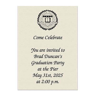 Southern Nazarene University Traditional Personal Notecard