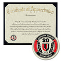 Southern Oregon University Certificate of Appreciation