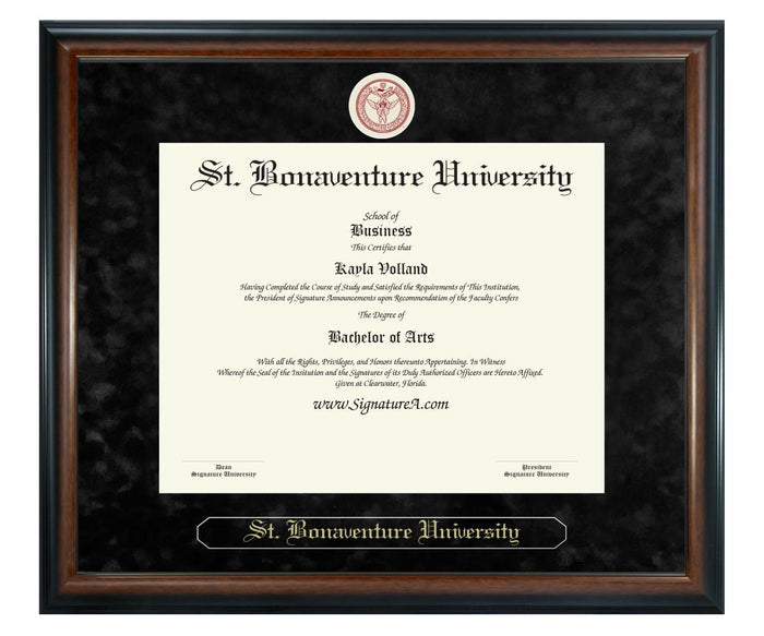 St. Bonaventure University Diploma Frame (SN)