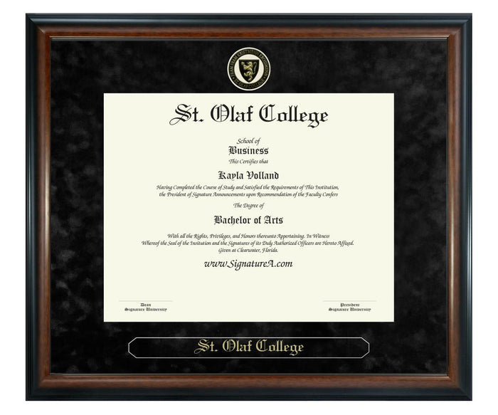 St. Olaf College Diploma Frame (SN)