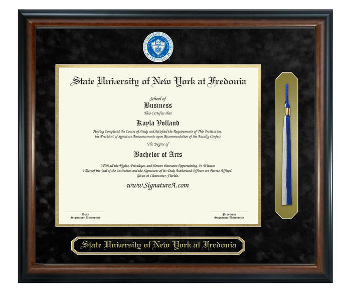 State University of New York at Fredonia Diploma Frame (SNT)