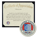 Stratford University Certificate of Appreciation