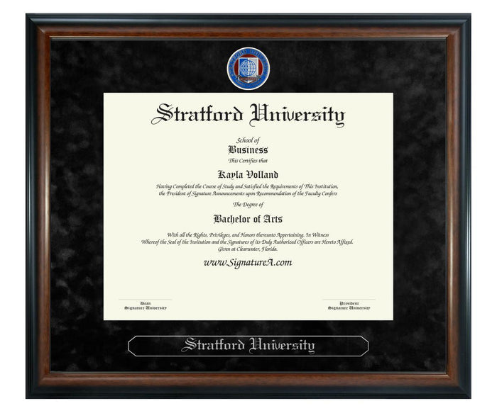Stratford University Diploma Frame (SN)