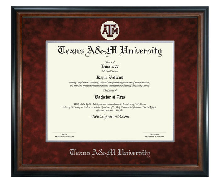 Texas A&M University Diploma Frame (SN)