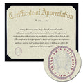 Texas A&M University School of Law Certificate of Appreciation