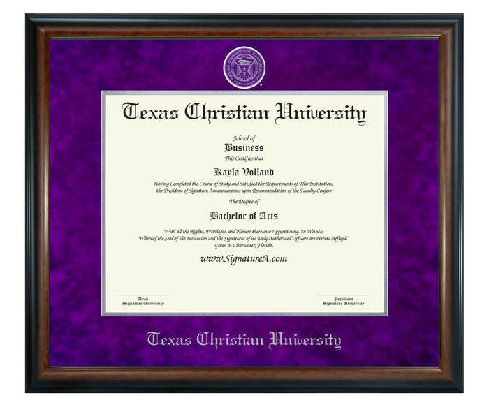 Texas Christian University Diploma Frame (SN)