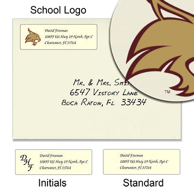 Texas State University Return Address Labels