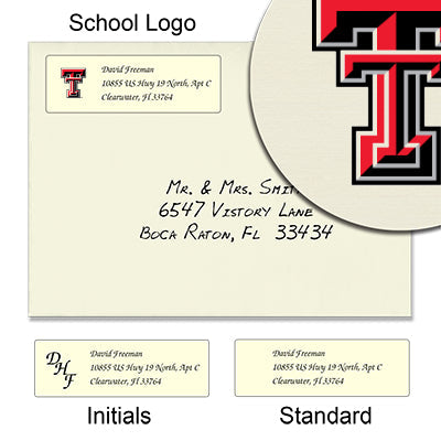 Texas Tech University Return Address Labels