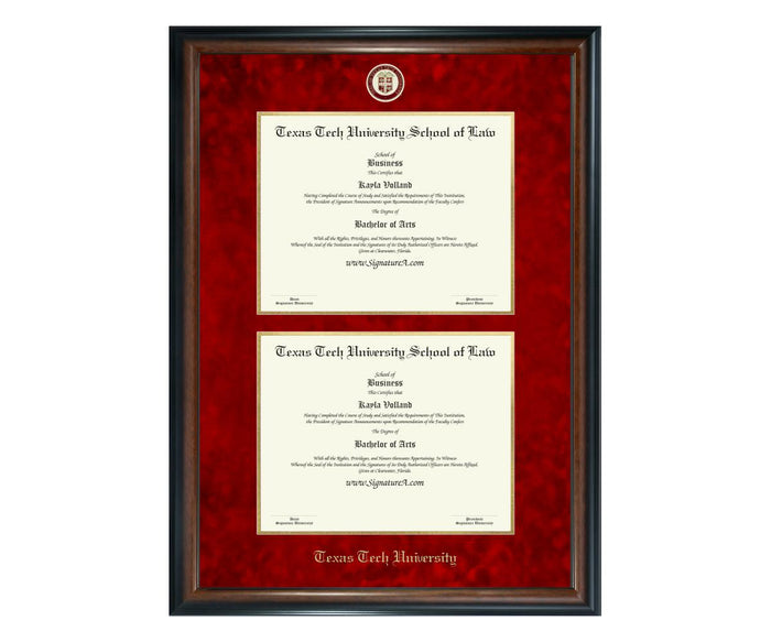 Texas Tech University School of Law Diploma Frame (DSN)