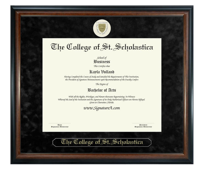 The College of St. Scholastica Diploma Frame (SN)