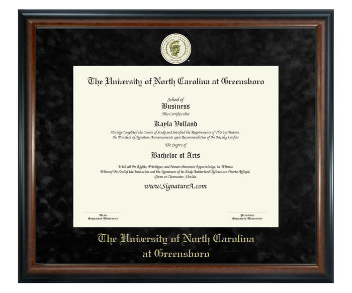 The University of North Carolina at Greensboro Diploma Frame (SN)