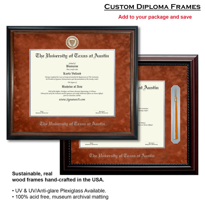 The University of Texas at Austin Graduation Announcement (Economy Style)