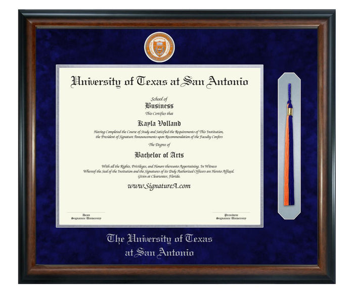 The University of Texas at San Antonio Diploma Frame (SNT)