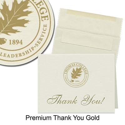 Thomas College Thank You Cards