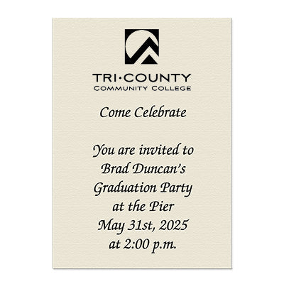 Tri-County Community College Personal Notecard