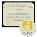 University at Albany Certificate of Appreciation