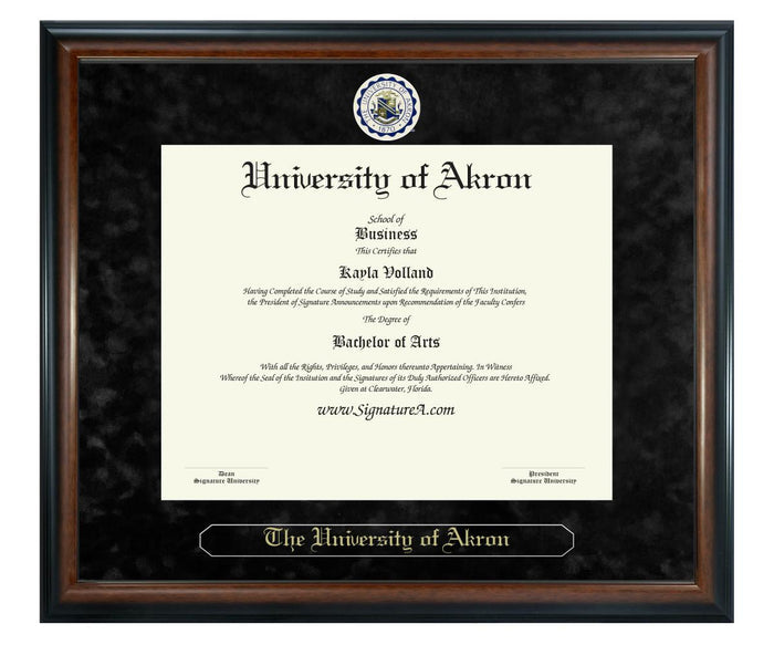 University of Akron Diploma Frame (SN)