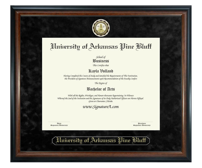 University of Arkansas Pine Bluff Diploma Frame (SN)