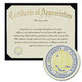 University of California, San Francisco College of Pharmacy Certificate of Appreciation