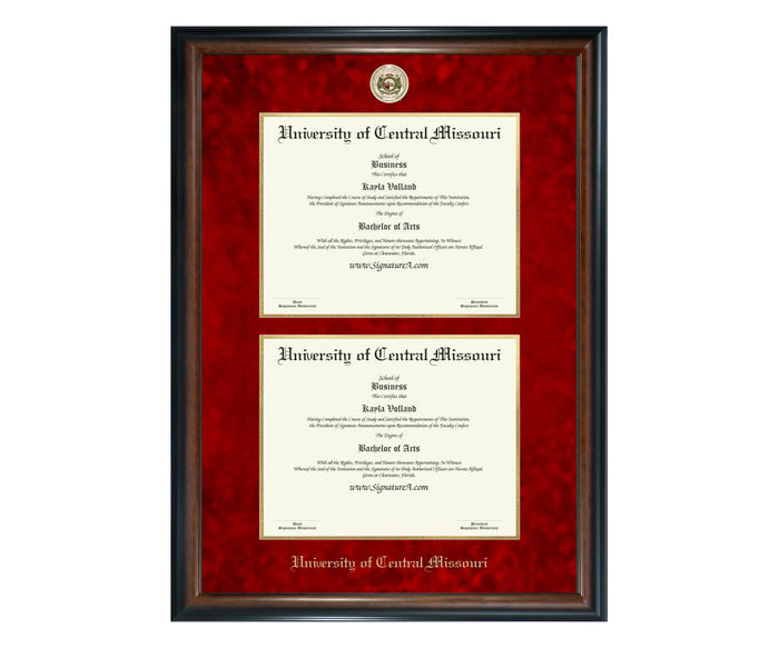 University of Central Missouri Diploma Frame (DSN)