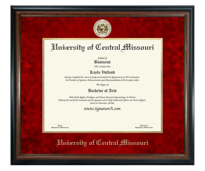 University of Central Missouri Diploma Frame (SN)