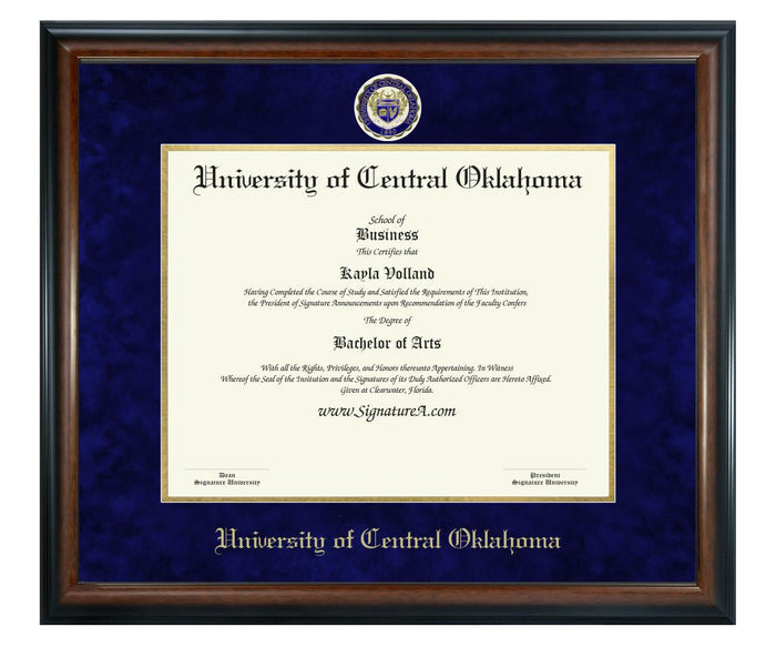 University of Central Oklahoma Diploma Frame (SN)