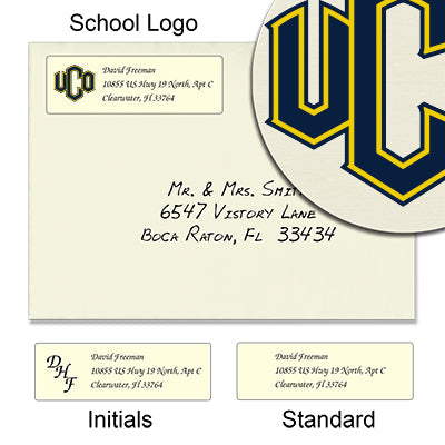University of Central Oklahoma Return Address Labels