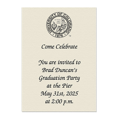University of Colorado Personal Notecard