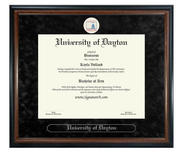 University of Dayton Diploma Frame (SN)