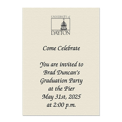 University of Dayton Personal Notecard